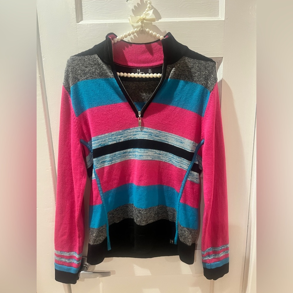 Womens Neve Merino Wool Half zip Sweater Size Medium